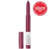 Maybelline Super Stay Ink Crayon Lipstick Makeup, Precision Tip Matte Lip Crayon with Built-in Sharpener, Longwear Up To 8Hrs, Own Your Empire, Blue Red, 1 Count(60 ACCEPT A DARE)