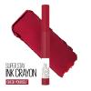 Maybelline Super Stay Ink Crayon Lipstick Makeup, Precision Tip Matte Lip Crayon with Built-in Sharpener, Longwear Up To 8Hrs, Own Your Empire, Blue Red, 1 Count(125 CHECK YOURSELF)