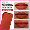 Maybelline Super Stay Ink Crayon Lipstick Makeup, Precision Tip Matte Lip Crayon with Built-in Sharpener, Longwear Up To 8Hrs, Own Your Empire, Blue Red, 1 Count(110 RISE TO THE TOP)