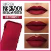 Maybelline Super Stay Ink Crayon Lipstick Makeup, Precision Tip Matte Lip Crayon with Built-in Sharpener, Longwear Up To 8Hrs, Own Your Empire, Blue Red, 1 Count(125 CHECK YOURSELF)