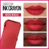 Maybelline Super Stay Ink Crayon Lipstick Makeup, Precision Tip Matte Lip Crayon with Built-in Sharpener, Longwear Up To 8Hrs, Own Your Empire, Blue Red, 1 Count(45 HUSTLE IN HEELS)
