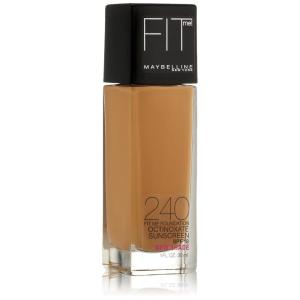 Maybelline Fit Me Dewy + Smooth Liquid Foundation Makeup, Fair Porcelain, 1 Count (Packaging May Vary)(Golden Beige)