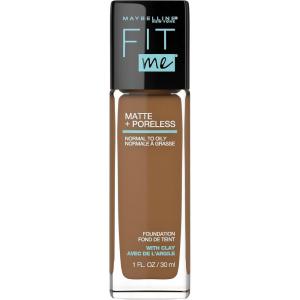 Maybelline Fit Me Matte + Poreless Liquid Oil-Free Foundation Makeup, Ivory, 1 Count (Packaging May Vary)(362 TRUFFLE)
