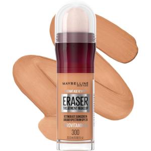 Maybelline Instant Age Rewind Eraser Treatment Makeup with SPF 18, Anti Aging Concealer Infused with Goji Berry and Collagen, Creamy Natural, 1 Count(300)