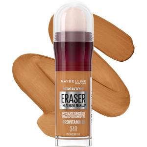 Maybelline Instant Age Rewind Eraser Treatment Makeup with SPF 18, Anti Aging Concealer Infused with Goji Berry and Collagen, Creamy Natural, 1 Count(340)