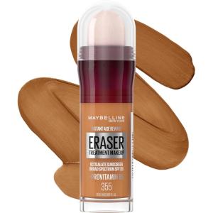 Maybelline Instant Age Rewind Eraser Treatment Makeup with SPF 18, Anti Aging Concealer Infused with Goji Berry and Collagen, Creamy Natural, 1 Count(355)