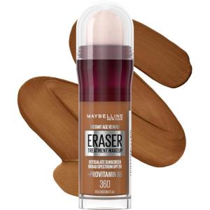 Maybelline Instant Age Rewind Eraser Treatment Makeup with SPF 18, Anti Aging Concealer Infused with Goji Berry and Collagen, Creamy Natural, 1 Count(360)