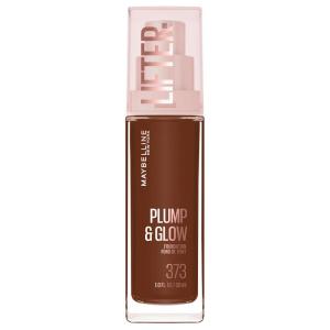 Maybelline Lifter Plump & Glow Foundation, Liquid Foundation with 2% Niacinamide + Hyaluronic Acid, Plumping and Brightening Face Makeup, 118, 1 Count(373 NEUTRAL)