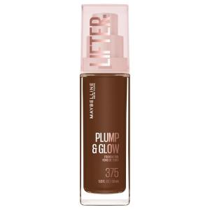 Maybelline Lifter Plump & Glow Foundation, Liquid Foundation with 2% Niacinamide + Hyaluronic Acid, Plumping and Brightening Face Makeup, 118, 1 Count(375 COOL)