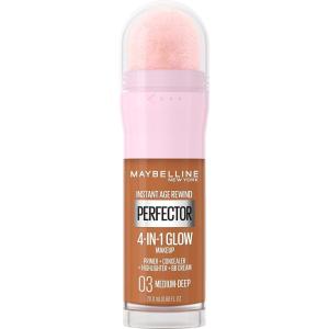 Maybelline New York Instant Age Rewind Instant Perfector 4-In-1 Glow Makeup, Medium(03 MEDIUM/DEEP)