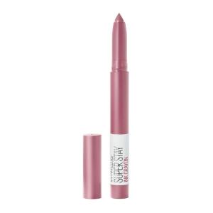 Maybelline Super Stay Ink Crayon Lipstick Makeup, Precision Tip Matte Lip Crayon with Built-in Sharpener, Longwear Up To 8Hrs, Own Your Empire, Blue Red, 1 Count(30 SEEK ADVENTURE)