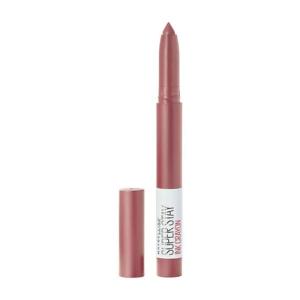 Maybelline Super Stay Ink Crayon Lipstick Makeup, Precision Tip Matte Lip Crayon with Built-in Sharpener, Longwear Up To 8Hrs, Own Your Empire, Blue Red, 1 Count(15 LEAD THE WAY)
