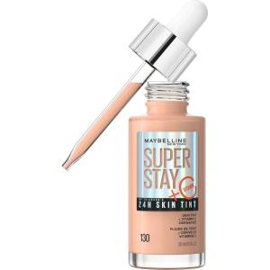 Maybelline Super Stay Up to 24HR Skin Tint, Radiant Light-to-Medium Coverage Foundation, Makeup Infused With Vitamin C, 310, 1 Count(130)