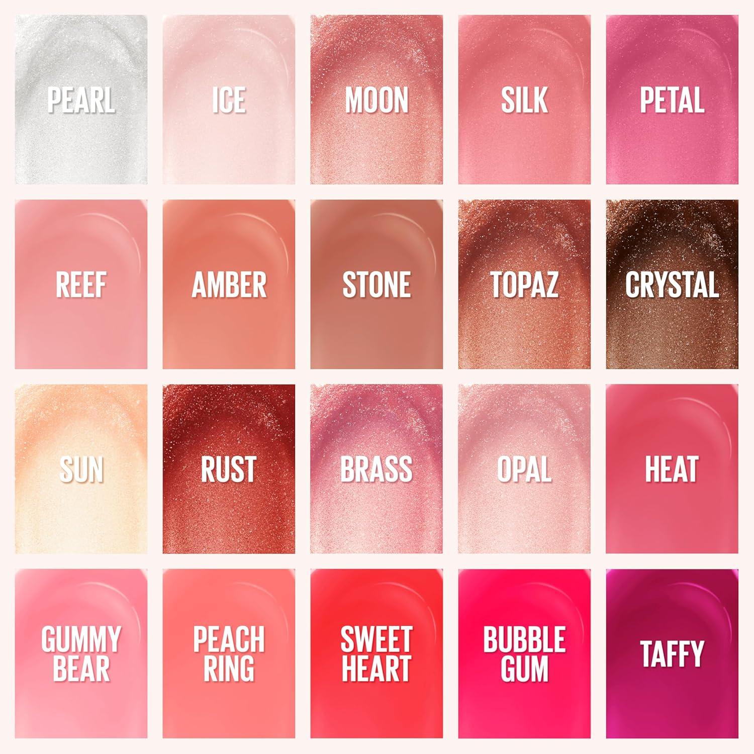 imageMaybelline New York Lifter Gloss Hydrating Lip Gloss with Hyaluronic Acid Taffy Sheer Berry 1 Count14 HEAT
