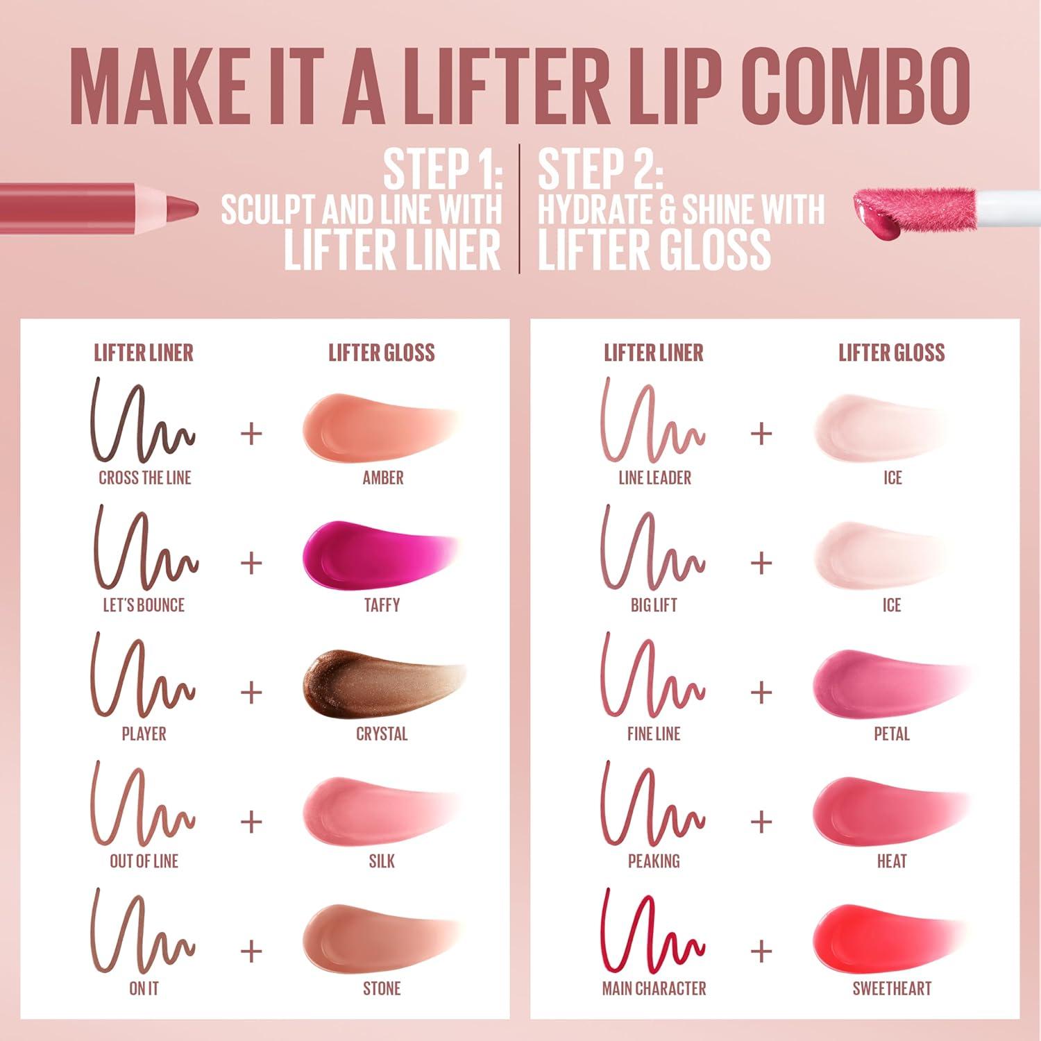 imageMaybelline New York Lifter Gloss Hydrating Lip Gloss with Hyaluronic Acid Taffy Sheer Berry 1 Count14 HEAT