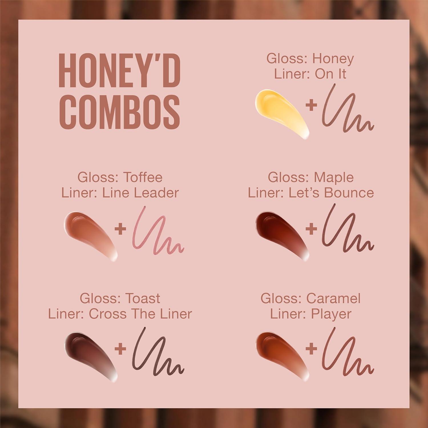 imageMaybelline New York Lifter Gloss Hydrating Lip Gloss with Hyaluronic Acid Taffy Sheer Berry 1 Count26 HONEY