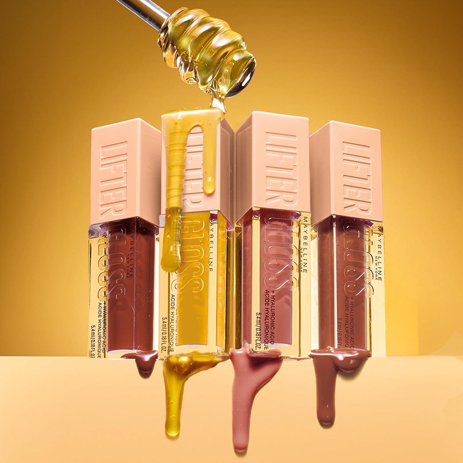 imageMaybelline New York Lifter Gloss Hydrating Lip Gloss with Hyaluronic Acid Taffy Sheer Berry 1 Count28 MAPLE