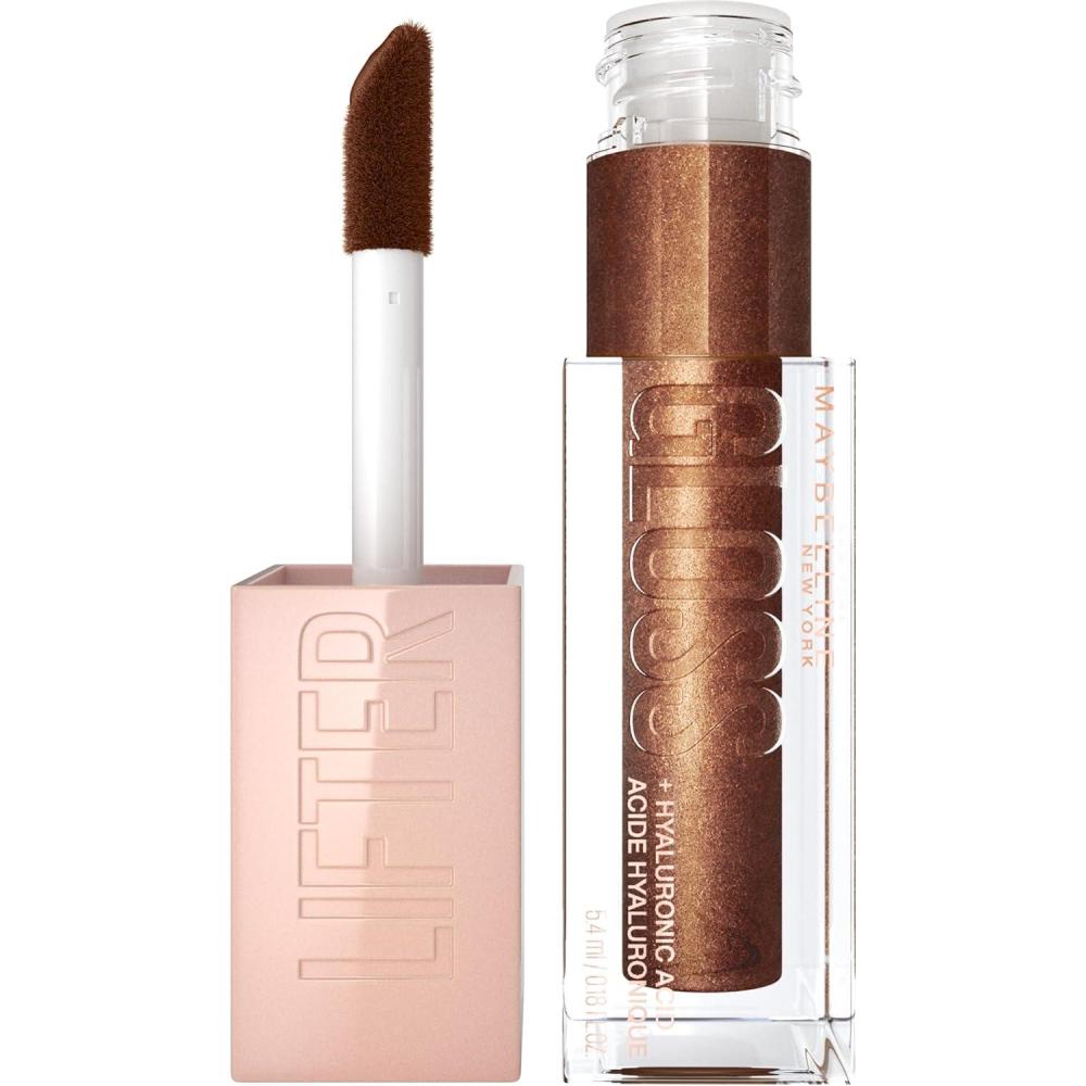 imageMaybelline New York Lifter Gloss Hydrating Lip Gloss with Hyaluronic Acid Taffy Sheer Berry 1 Count10 CRYSTAL