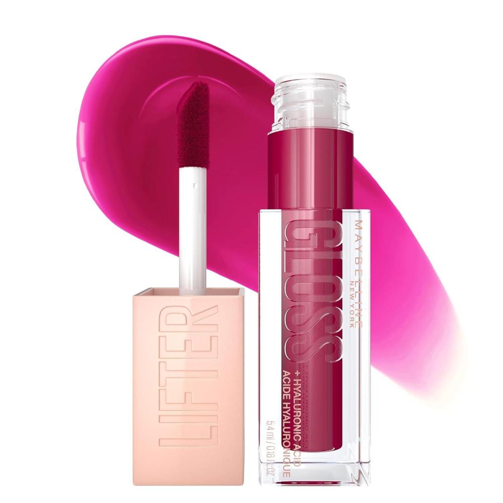 imageMaybelline New York Lifter Gloss Hydrating Lip Gloss with Hyaluronic Acid Taffy Sheer Berry 1 Count25 TAFFY