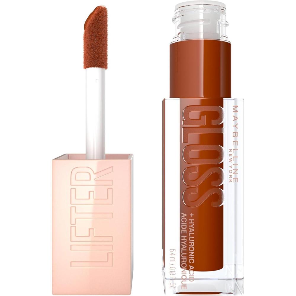 imageMaybelline New York Lifter Gloss Hydrating Lip Gloss with Hyaluronic Acid Taffy Sheer Berry 1 Count30 CARAMEL