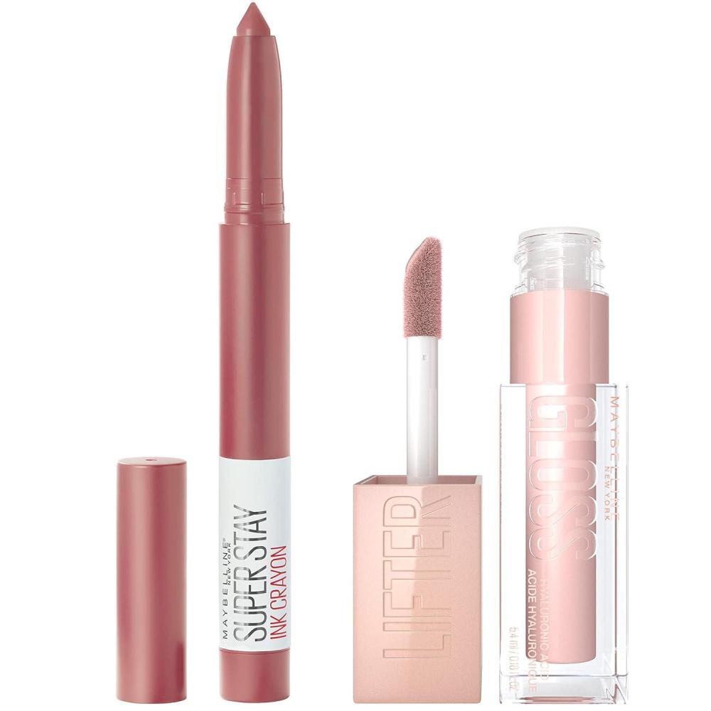 imageMaybelline New York Lifter Gloss Hydrating Lip Gloss with Hyaluronic Acid Taffy Sheer Berry 1 CountLEAD THE WAY ICE BUNDLE