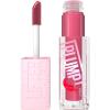 MAYBELLINE Lifter Gloss Lifter Plump, Plumping Lip Gloss with Chili Pepper and 5% Maxi-Lip, Hot Honey, Clear with Pink and Gold, 1 Count(2 MAUVE BITE)