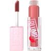 MAYBELLINE Lifter Gloss Lifter Plump, Plumping Lip Gloss with Chili Pepper and 5% Maxi-Lip, Hot Honey, Clear with Pink and Gold, 1 Count(5 PEACH FEVER)