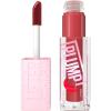 MAYBELLINE Lifter Gloss Lifter Plump, Plumping Lip Gloss with Chili Pepper and 5% Maxi-Lip, Hot Honey, Clear with Pink and Gold, 1 Count(6 HOT CHILI)