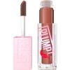 MAYBELLINE Lifter Gloss Lifter Plump, Plumping Lip Gloss with Chili Pepper and 5% Maxi-Lip, Hot Honey, Clear with Pink and Gold, 1 Count(7 COCOA ZING)