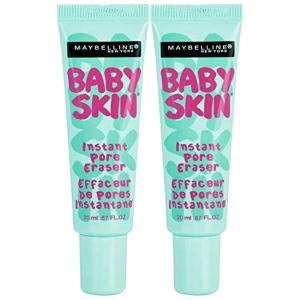 Maybelline Baby Skin Instant Pore Eraser Primer Makeup, Clear, 2 Count(0.67 Fl Oz (Pack of 2))
