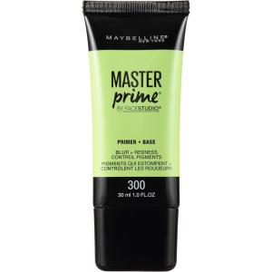 Maybelline Face Studio Master Prime Face Primer Makeup Base, Blur + Redness Control, 1 Count(1 Fl Oz (Pack of 1))