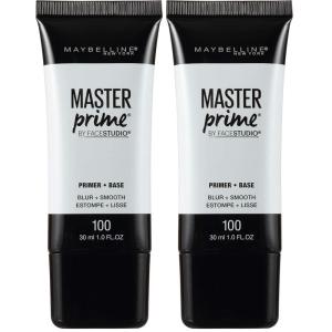 Maybelline Face Studio Master Prime Face Primer Makeup Base, Blur + Smooth, 1 Count(1 Fl Oz (Pack of 2))