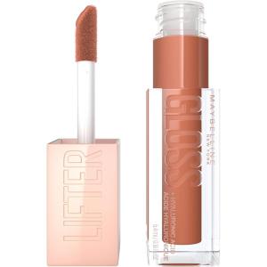 Maybelline New York Lifter Gloss Hydrating Lip Gloss with Hyaluronic Acid, Taffy, Sheer Berry, 1 Count(27 TOFFEE)