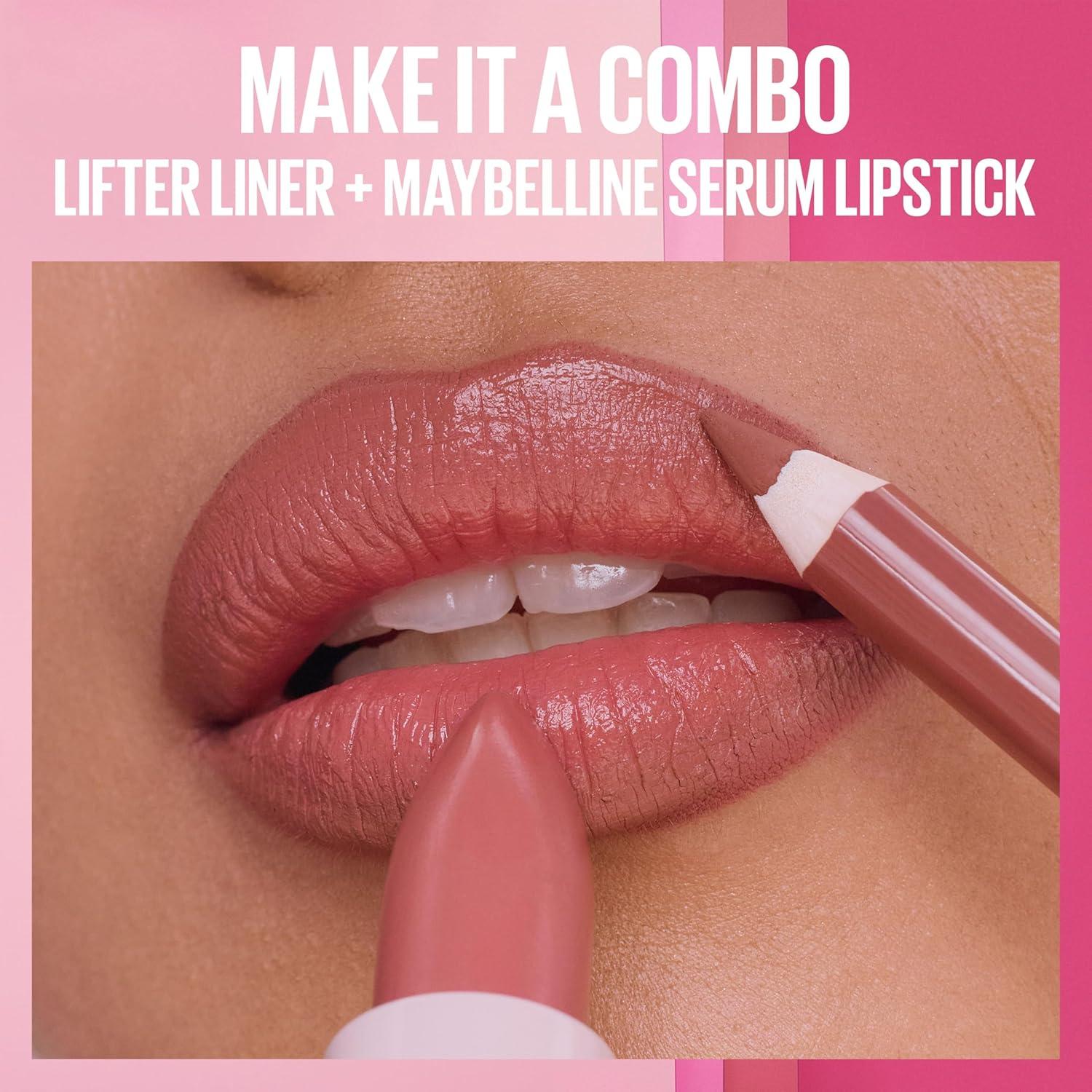 imageMAYBELLINE Serum Lipstick Hydrating Lip Makeup with 8HRs of Lip Plumping Moisture with Hyaluronic Acid Oil Blend Make It Work Midtone Rosey Mauve Satin007 AVENUE A