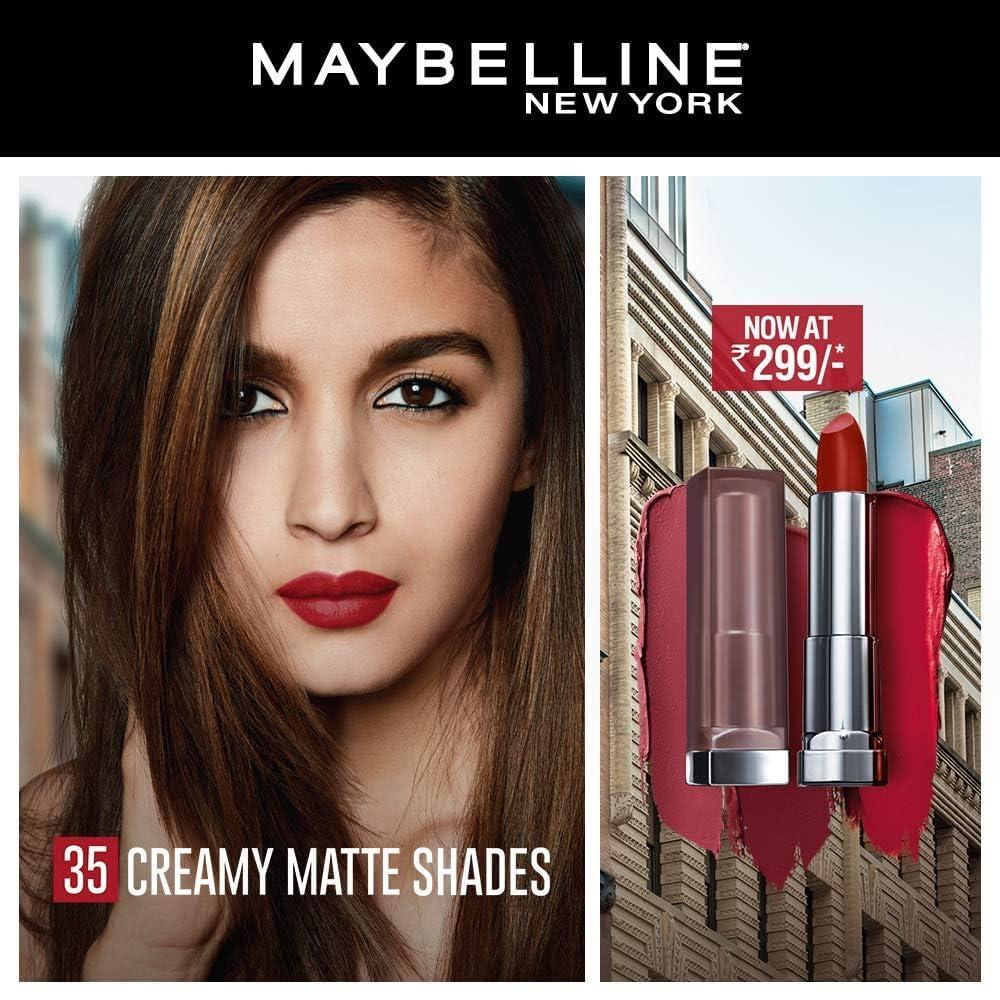 imageMaybelline Color Sensational Lipstick Lip Makeup Cream Finish Hydrating Lipstick Crazy for Coffee Nude Pink 1 Count665 LUST FOR BLUSH
