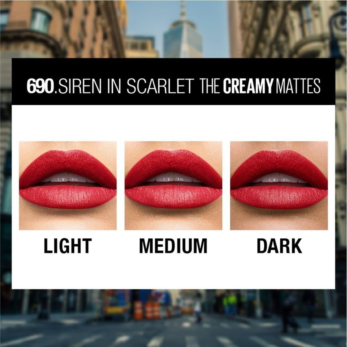 imageMaybelline Color Sensational Made for All Lipstick Crisp Lip Color amp Hydrating Formula Mauve For Me Nude Brown 1 Count690 SIREN IN SCARLET
