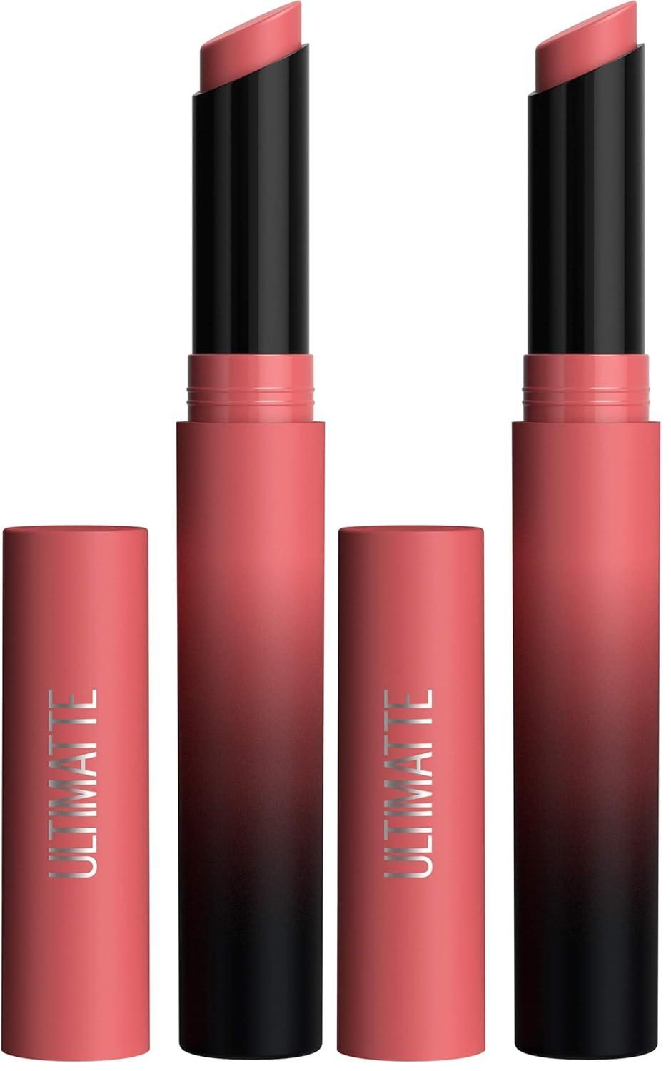 imageMaybelline Color Sensational Ultimatte Matte Lipstick NonDrying Intense Color Pigment More Taupe Rose Nude 1 Count499 MORE BLUSH