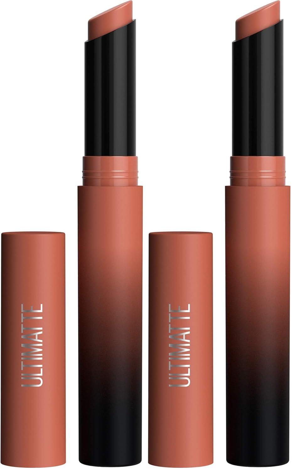imageMaybelline Color Sensational Ultimatte Matte Lipstick NonDrying Intense Color Pigment More Taupe Rose Nude 1 Count799 MORE TAUPE