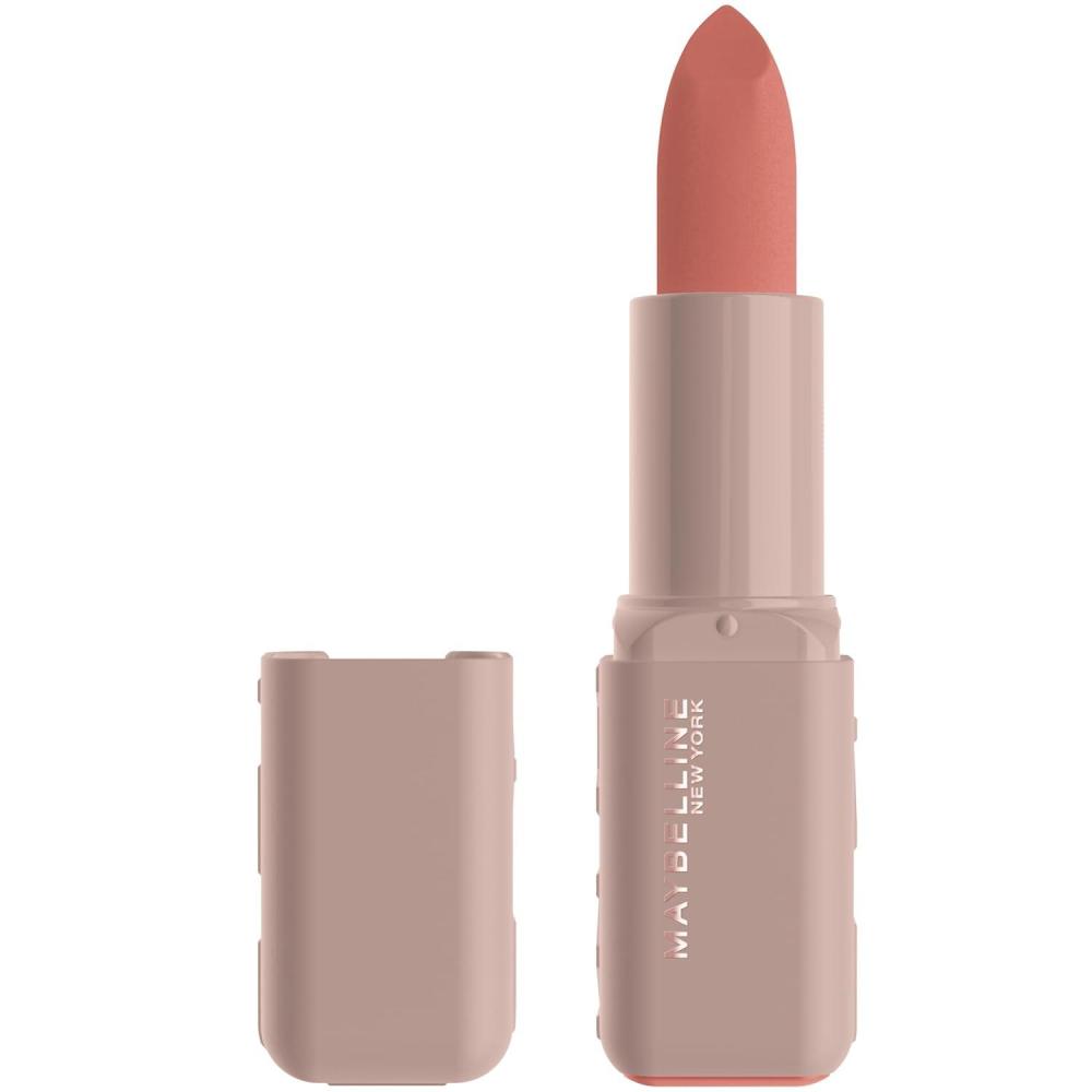 imageMAYBELLINE Serum Lipstick Hydrating Lip Makeup with 8HRs of Lip Plumping Moisture with Hyaluronic Acid  Oil Blend Make It Work Midtone Rosey Mauve Satin001 CROP TOP