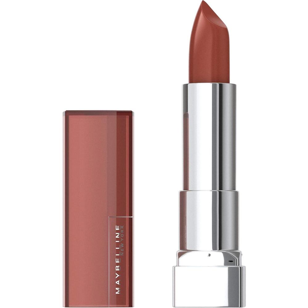 imageMaybelline Color Sensational Lipstick Lip Makeup Cream Finish Hydrating Lipstick Crazy for Coffee Nude Pink 1 Count122 BRICK BEAT
