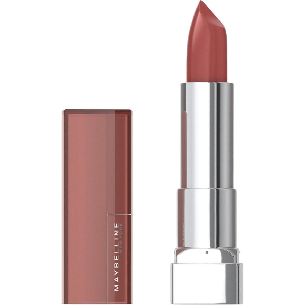 imageMaybelline Color Sensational Lipstick Lip Makeup Cream Finish Hydrating Lipstick Crazy for Coffee Nude Pink 1 Count280 RUM RICHE
