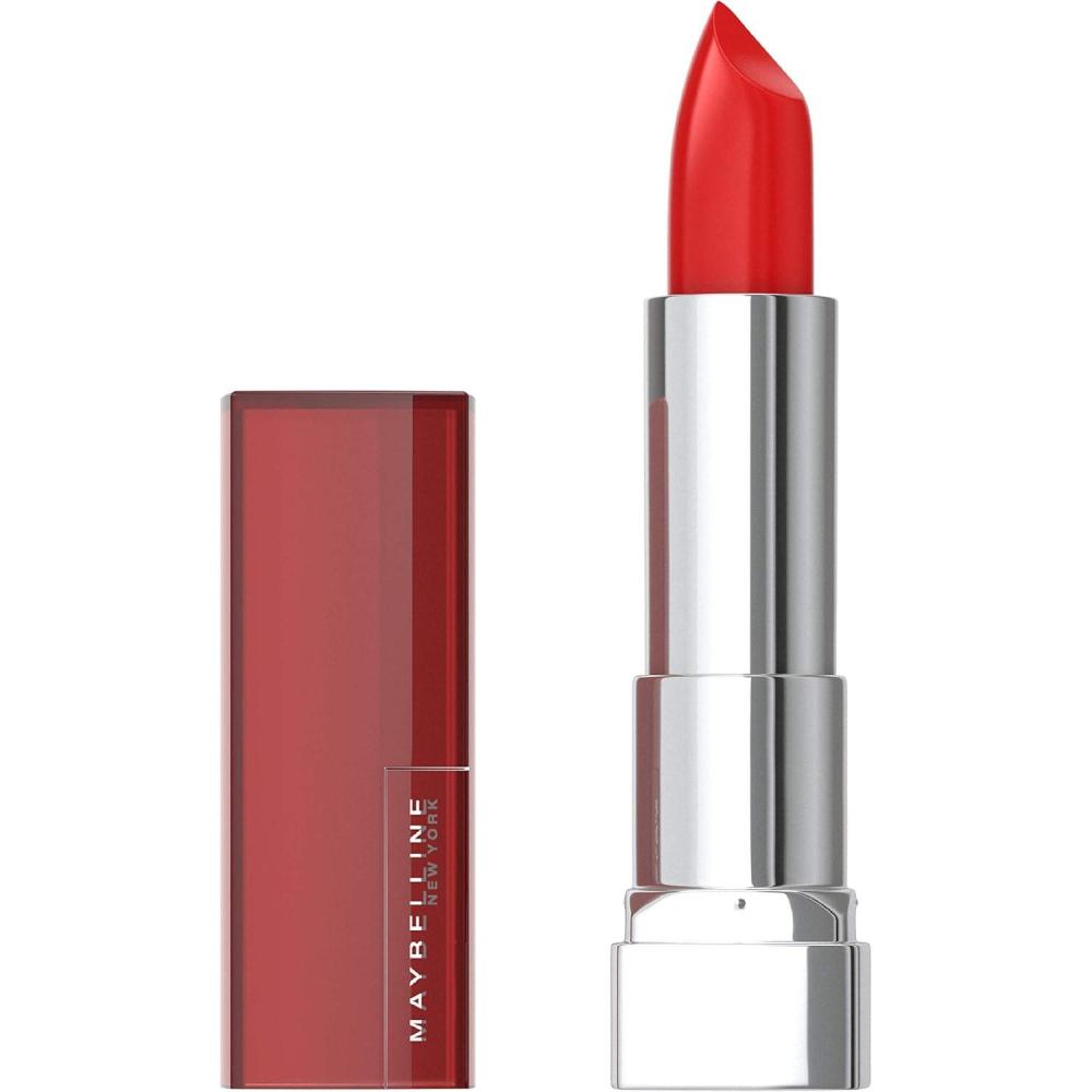 imageMaybelline Color Sensational Lipstick Lip Makeup Cream Finish Hydrating Lipstick Crazy for Coffee Nude Pink 1 Count645 RED REVIVAL