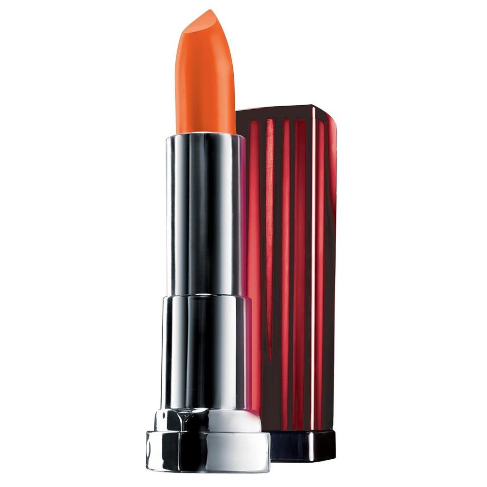imageMaybelline Color Sensational Lipstick Lip Makeup Cream Finish Hydrating Lipstick Crazy for Coffee Nude Pink 1 CountElectric Orange