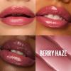 MAYBELLINE Lifter Glaze Oil Balm with Hyaluronic Acid and Hydrating Oil Blend, Lip Balm with 24HRs of Smooth, Moisturizing Shine, Peach Quench (Sheer Peach Nude)(Berry Haze)