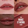 MAYBELLINE Serum Lipstick, Hydrating Lip Makeup with 8HRs of Lip Plumping Moisture with Hyaluronic Acid + Oil Blend, Make It Work (Midtone Rosey Mauve Satin)(103 MAKE IT WORK)
