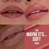 MAYBELLINE Serum Lipstick, Hydrating Lip Makeup with 8HRs of Lip Plumping Moisture with Hyaluronic Acid + Oil Blend, Make It Work (Midtone Rosey Mauve Satin)(106 MAYBE IT’S.. SOFT)
