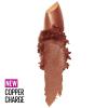 Maybelline Color Sensational Lipstick, Lip Makeup, Cream Finish, Hydrating Lipstick, Crazy for Coffee, Nude Pink ,1 Count(166 COPPER CHARGE)
