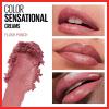 Maybelline Color Sensational Lipstick, Lip Makeup, Cream Finish, Hydrating Lipstick, Crazy for Coffee, Nude Pink ,1 Count(222 FLUSH PUNCH)
