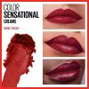 Maybelline Color Sensational Lipstick, Lip Makeup, Cream Finish, Hydrating Lipstick, Crazy for Coffee, Nude Pink ,1 Count(322 WINE RUSH)