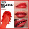 Maybelline Color Sensational Lipstick, Lip Makeup, Cream Finish, Hydrating Lipstick, Crazy for Coffee, Nude Pink ,1 Count(344 CORAL RISE)